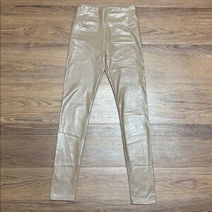 Bagatelle Tan Faux Leather Leggings